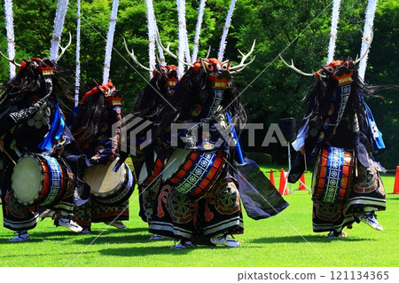 岩手縣民藝表演鹿舞 岩手縣民藝表演鹿舞 121134365