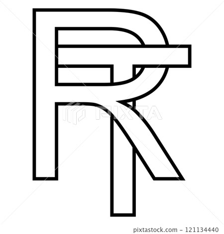 Logo sign rt tr, icon double letters logotype r t Logo sign rt tr, icon double letters logotype r t 121134440
