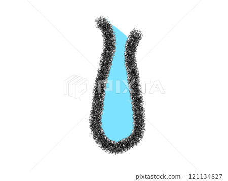 Dripping illustration in pencil style 121134827