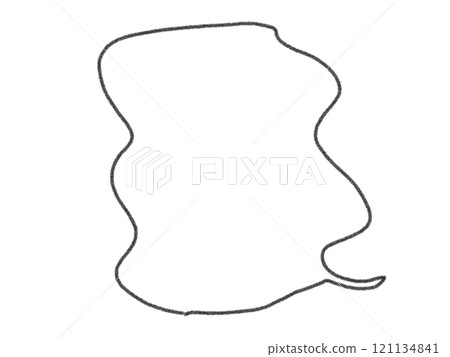 鉛筆畫風格語音氣泡的插圖 121134841