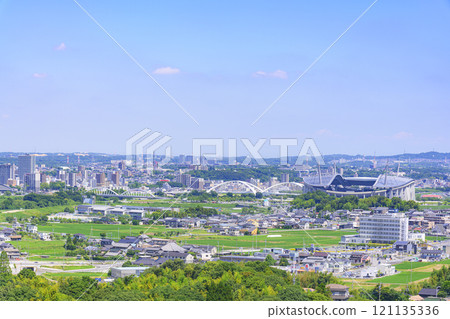 愛知縣豐田市的城市景觀 愛知縣豐田市的城市景觀 121135336
