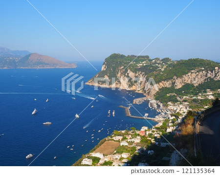 View of the Marina Grande, the port of Capri (Capri, Italy) View of the Marina Grande, the port of Capri (Capri, Italy) 121135364
