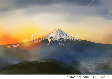 富士山的第一次日出(新年圖) 富士山的第一次日出(新年圖) 121136525