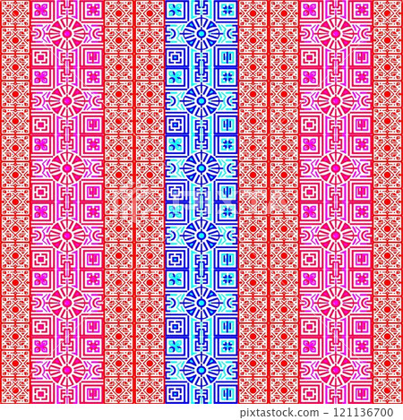 abstract background with flowers seamless pattern with elements pattern 121136700