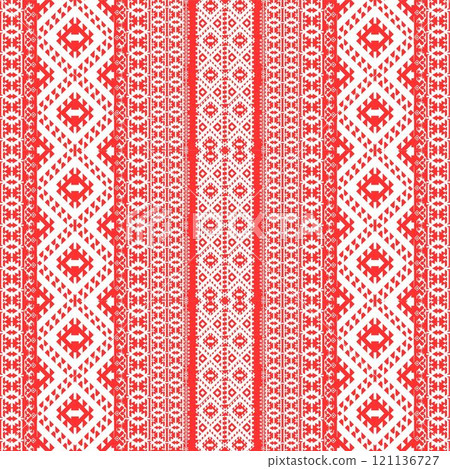 abstract background with flowers seamless pattern with elements pattern 121136727