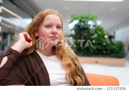 Walking on trekking trail young girl enjoy the sunset.Portrait in golden hour. Beautiful mountains trekking route, golden sunset. Walking on trekking trail young girl enjoy the sunset.Portrait in golden hour. Beautiful mountains trekking route, golden sunset. 121137856