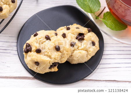 Chocolate chip scones Chocolate chip scones 121138424