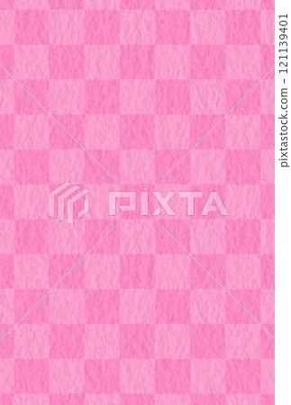 Japanese pattern, checkered pattern, pink, washi paper, vertical Japanese pattern, checkered pattern, pink, washi paper, vertical 121139401