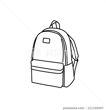 包款時尚單色插畫背包 121140097