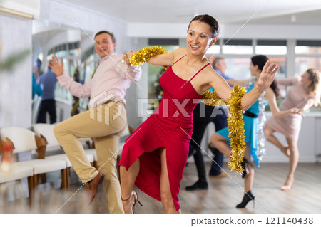 Adult woman dancing Adult woman dancing 121140438
