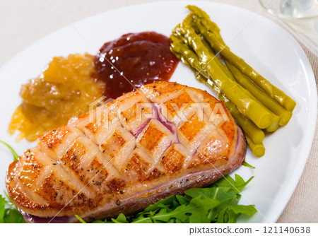 Whole duck breast Magret 121140638