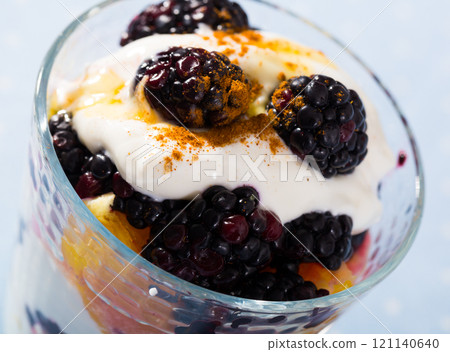 Healthy dessert with yogurt Healthy dessert with yogurt 121140640