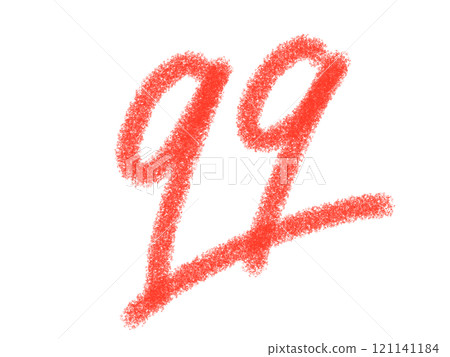 Illustrated characters handwritten with pencil-like material Illustrated characters handwritten with pencil-like material 121141184