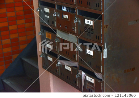 Old apartment mailbox 121143060