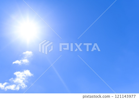 Summer sky sun and clouds Yokohama 121143977