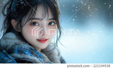 Snow and women Snow and women 121144536