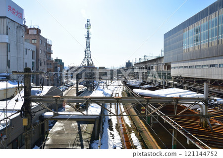 Scene from Nagaoka Station on the JR East Shinetsu Main Line (December 2022) Scene from Nagaoka Station on the JR East Shinetsu Main Line (December 2022) 121144752