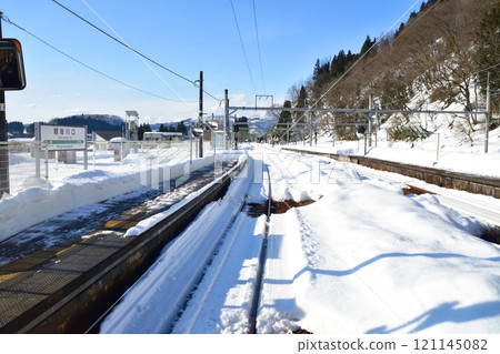 JR東日本飯山線越後川口站至十日町站的風景（2022年12月） 121145082