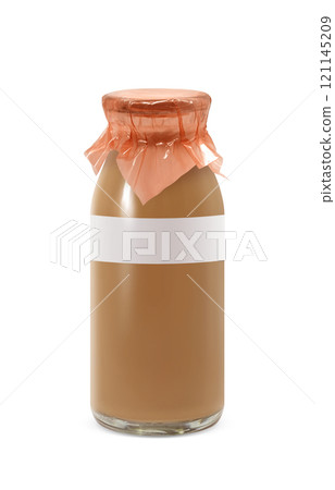 Coffee milk illustration realistic bottle 121145209