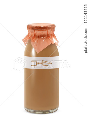 Coffee milk illustration realistic bottle 121145213