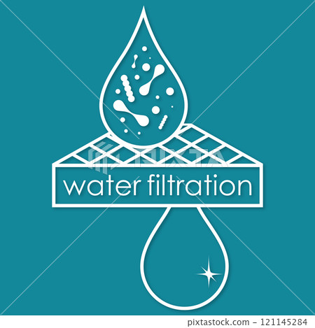 Water filtration and purification schematic design Water filtration and purification schematic design 121145284