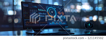 A romantic Valentines Day flat lay with rose petals, chocolates, and heart-shaped decorations on a white background. 121145502