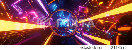 A romantic Valentines Day flat lay with rose petals, chocolates, and heart-shaped decorations on a white background. 121145503