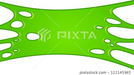 Bright green slime is dripping down, creating various sized holes, against a clean white backdrop, perfect for halloween or any spooky occasion Bright green slime is dripping down, creating various sized holes, against a clean white backdrop, perfect for halloween or any spooky occasion 121145965