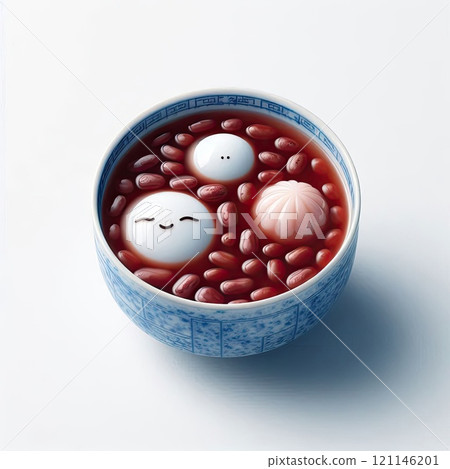 Festive food for Chinese Lantern Festival, Winter Solstice or Lunar New Year. bowl of delicious sweet glutinous rice balls(Tangyuan) with Generative AI. Festive food for Chinese Lantern Festival, Winter Solstice or Lunar New Year. bowl of delicious sweet glutinous rice balls(Tangyuan) with Generative AI. 121146201