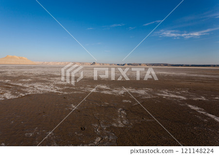 Karyn Zharik depression, Mangystau region, Ustyurt natural reserve, Kazakhstan 121148224