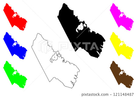 Prince William County, Commonwealth of Virginia (U.S. county, United States of America, USA, U.S., US) map vector illustration, scribble sketch Prince William map Prince William County, Commonwealth of Virginia (U.S. county, United States of America, USA, U.S., US) map vector illustration, scribble sketch Prince William map 121148487