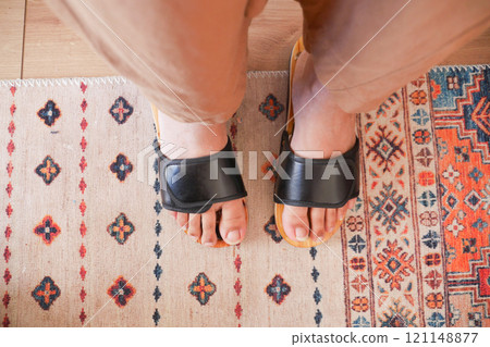 Explore stylish Reflexology Sandals with natural stones for foot massage and comfort 121148877
