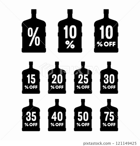 Discount tag on bottle 121149425