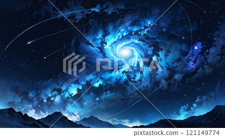 Blue Galaxy 121149774