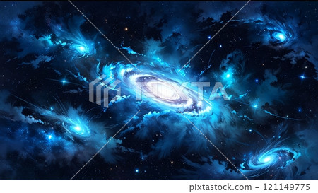 Blue Galaxy 121149775