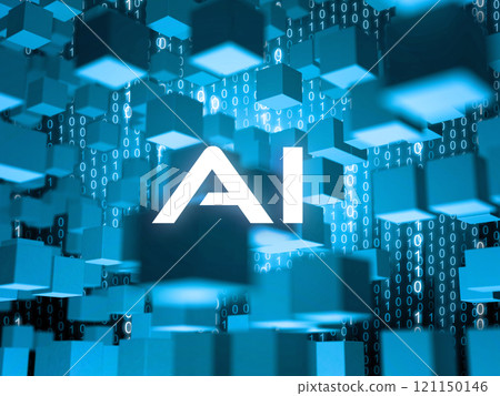 藍色網路數位背景影像 121150146