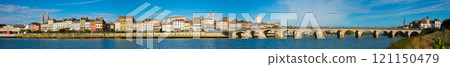 Panorama of Macon with Saone river, France Panorama of Macon with Saone river, France 121150479