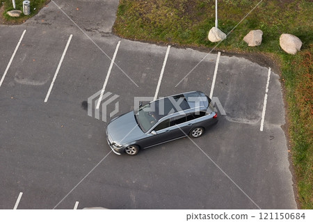 Car Parking in a Car park 121150684
