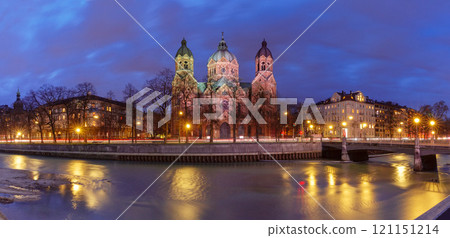 St. Luke's Church at Night, Munich, Germany 121151214