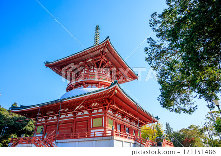 Autumn at Naritasan Shinshoji Temple, Peace Pagoda, Narita City, Chiba Prefecture Autumn at Naritasan Shinshoji Temple, Peace Pagoda, Narita City, Chiba Prefecture 121151486