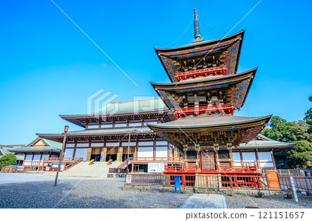 千葉縣成田市的秋天成田山新勝寺 千葉縣成田市的秋天成田山新勝寺 121151657