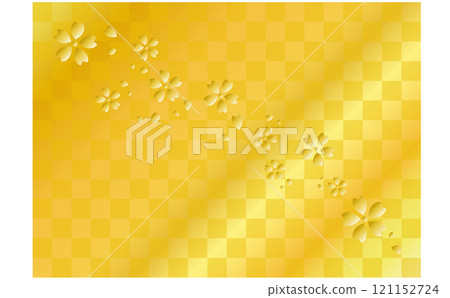 金櫻花暴風雪背景 121152724