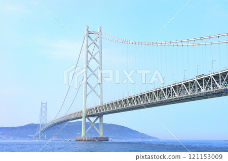 兵庫縣神戶市明石海峽大橋風景 121153009