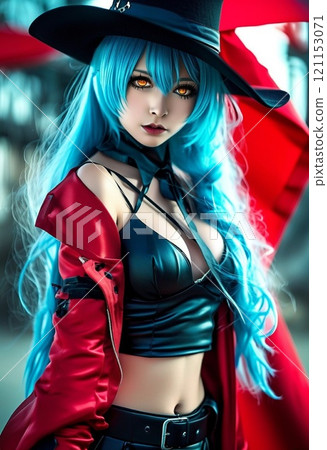 Anime Girl Cosplay Layer Event Costume [AI Generated Image] 121153071
