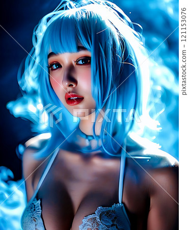 動漫女孩角色扮演層活動服裝 [AI 生成圖像] 121153076