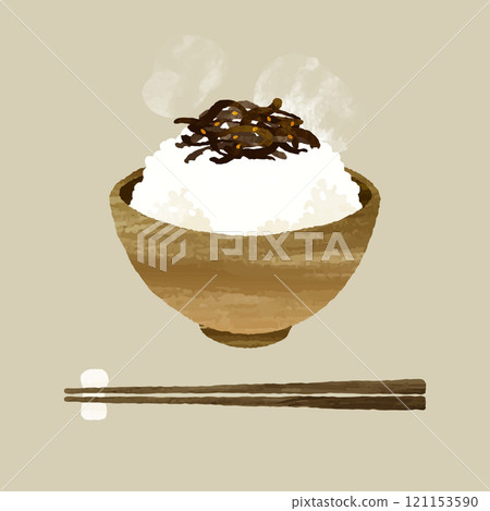 Kombu tsukudani rice 121153590