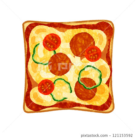 Pizza toast  121153592