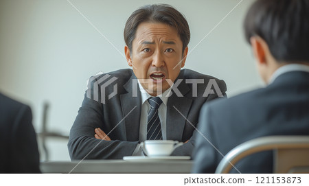 Businessman doing a stress interview 121153873