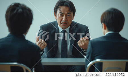 Businessman doing a stress interview 121154052
