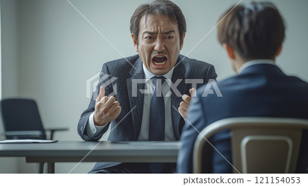 Businessman doing a stress interview 121154053